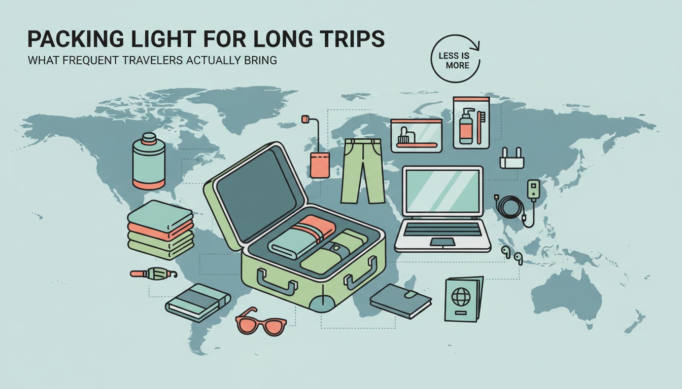 Packing Light for Long Trips: What Frequent Travelers Actually Bring