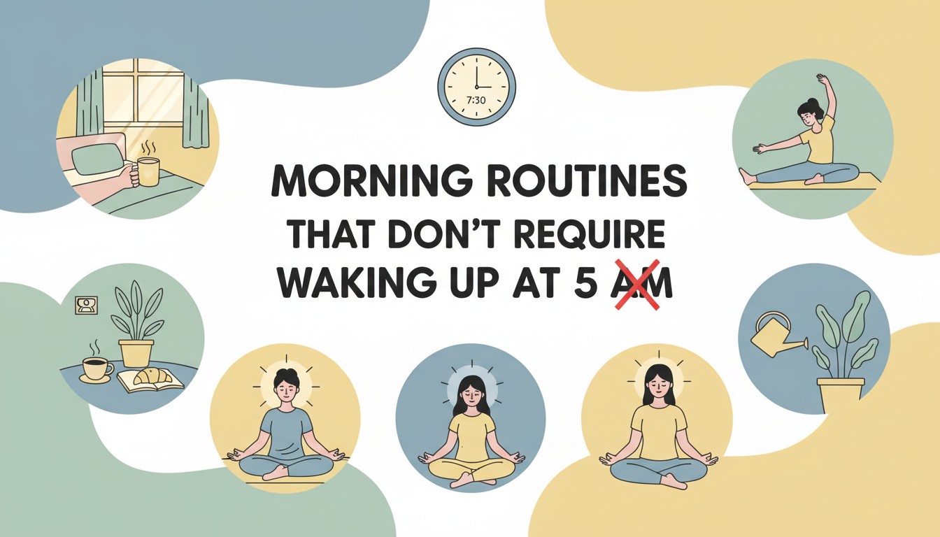 Morning Routines That Don’t Require Waking Up at 5 AM