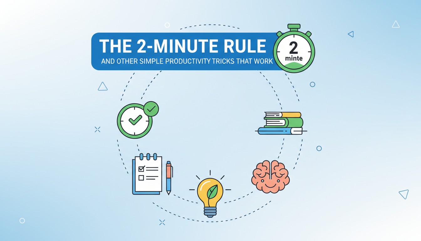 The 2-Minute Rule and Other Simple Productivity Tricks That Work
